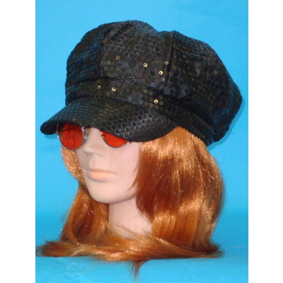 Black Sequin Go Go Hat Pk 1