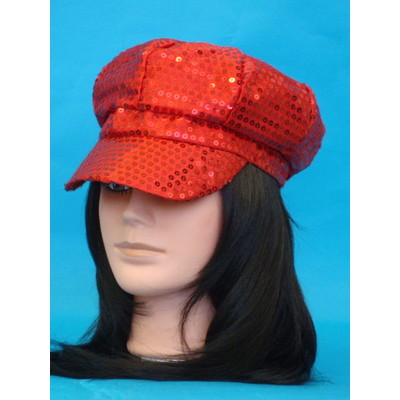 Red Sequin Go Go Hat Pk 1