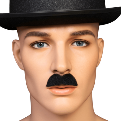 Black Charlie Chaplin Moustache (Pk 1)