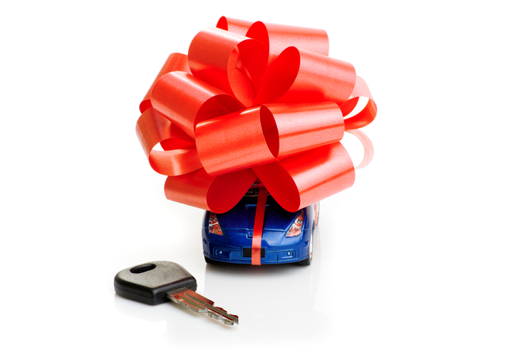 Large Red Gift Bow Car Bows